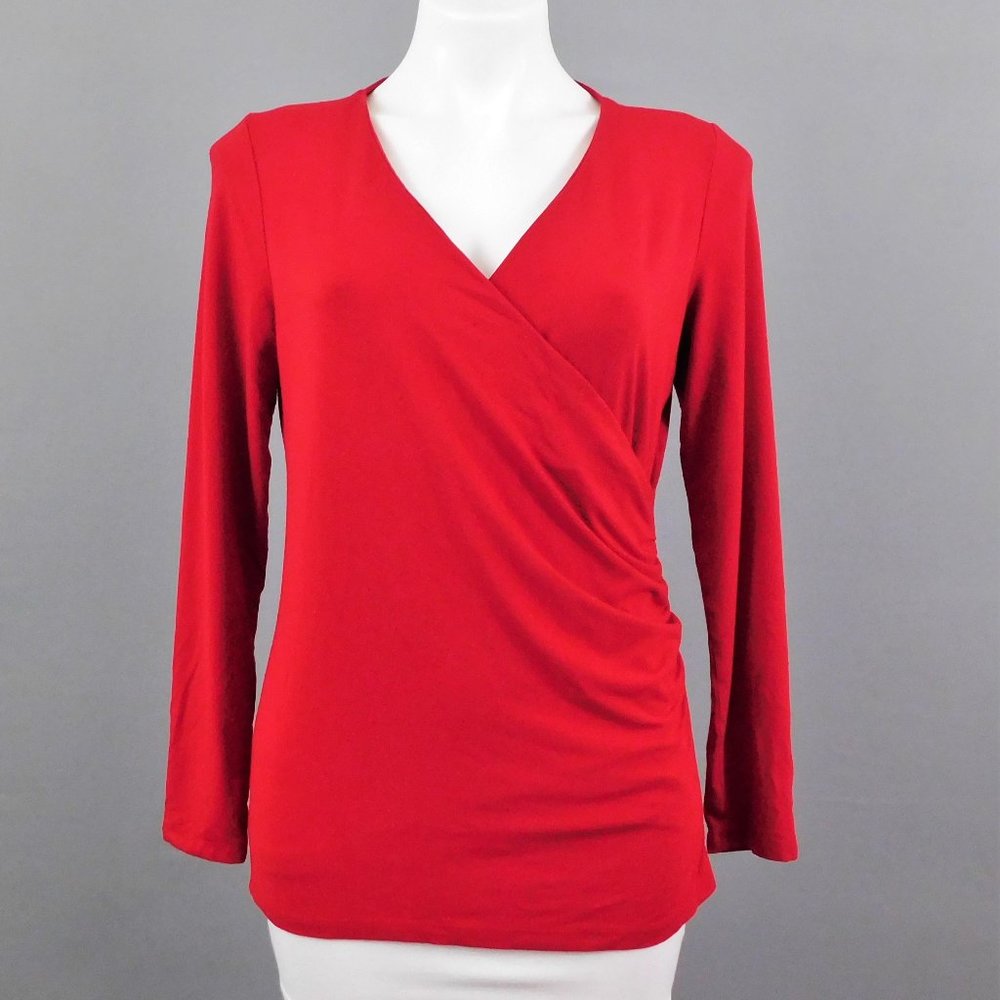 Talbots Women Shirt Red MP